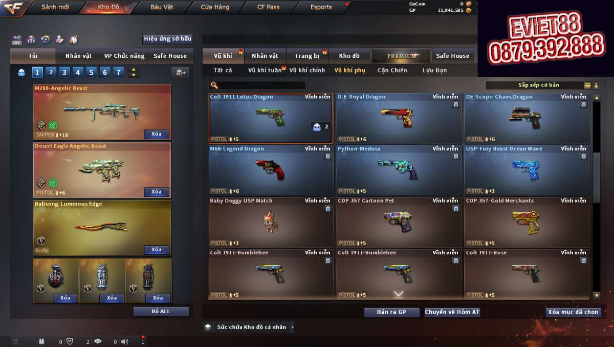 shop acc cf uy tin gia re